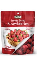 DJ & A DJ&A Freeze Dried Strawberries 25g - 2 Pack
