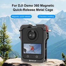 Aluminum Alloy Protective Cage Expansion Frame with Lens Cover For DJI Osmo 360