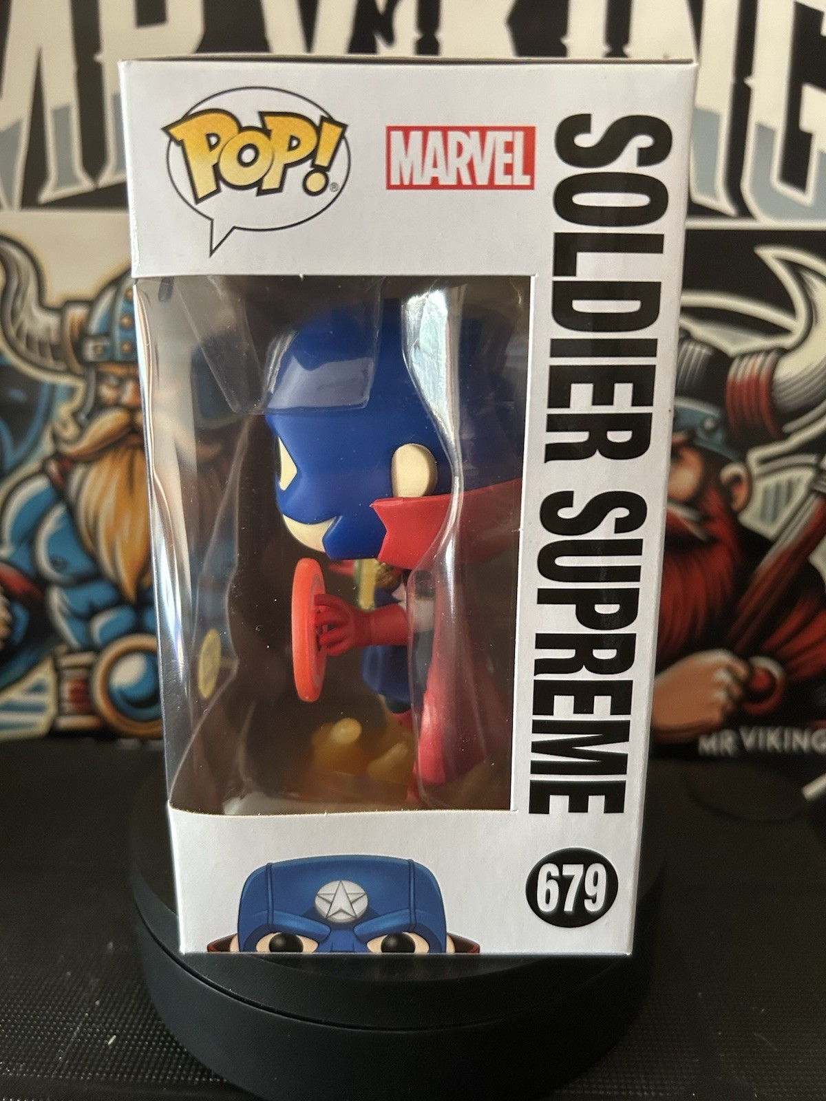 Funko POP #679 Soldier Supreme - Glow - Marvel Infinity Warps image 2