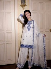 3 Piece Dress Pakistani Salwar Kameez Ready To Wear Suit Wedding Party Bollywood