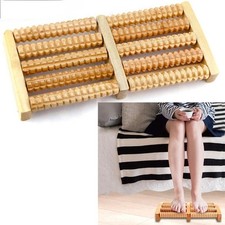 Wooden Roller Foot Massager Stress Relief Health Therapy Relax 5Roller US Seller