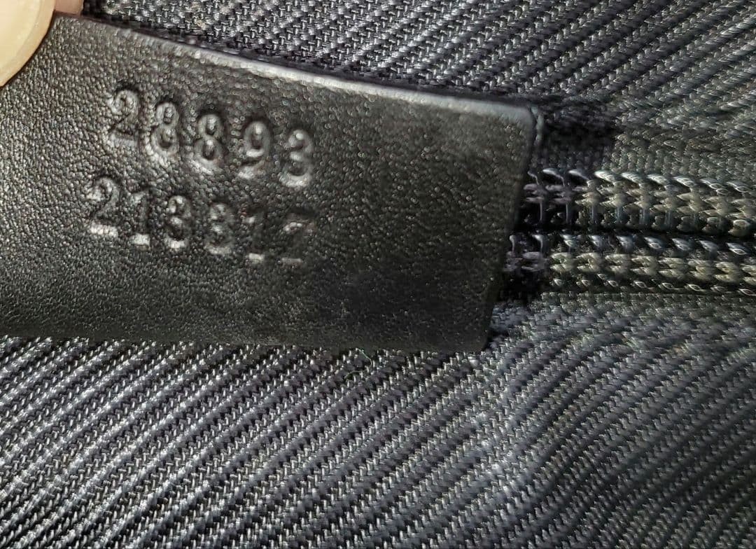 GUCCI GG Canvas Tote Bag Black Leather Unisex Authentic Fashion Bag thumbnail 12