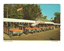 Bill's dune rides 10 miles West of Hart MI at Silver Lake VTG Postcard UNP