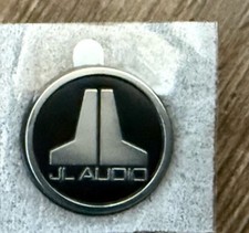 JL Audio -Electroform Button - Logo -Emblem -Brushed Silver -Speaker Grill Badge