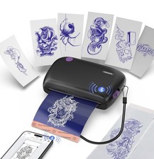 Wormhole Tattoo Stencil Printer 4in Portable Tattoo Printer, Bluetooth MHT-M5