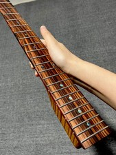 Stainless Rosewood 22Fret satin DIY Roasted Flame maple Electric guitar neck