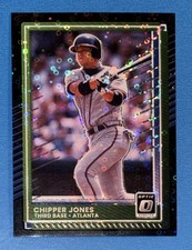 2025 Panini Donruss Optic Black Disco Circles Prizm Chipper Jones #92 Braves