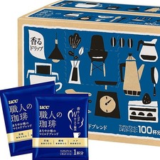 UCC Artisan Drip Coffee Mild Blend 100 Packs Premium Japanese Brew Fresh Flavor
