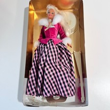 Mattel Winter Rhapsody Barbie Avon Special Edition Pink Plaid 16353 1996
