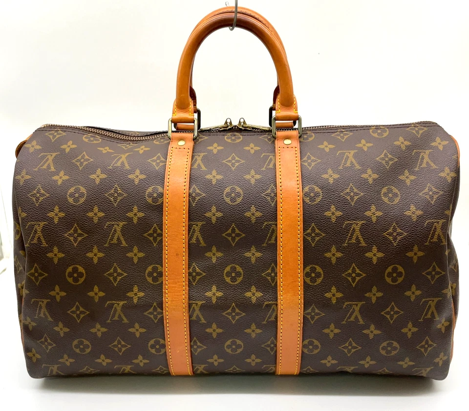 Auth Louis Vuitton Monogram Keepall 45 M41428 Boston Bag W/D/Name Tag NS101446 - Image 3 of 4