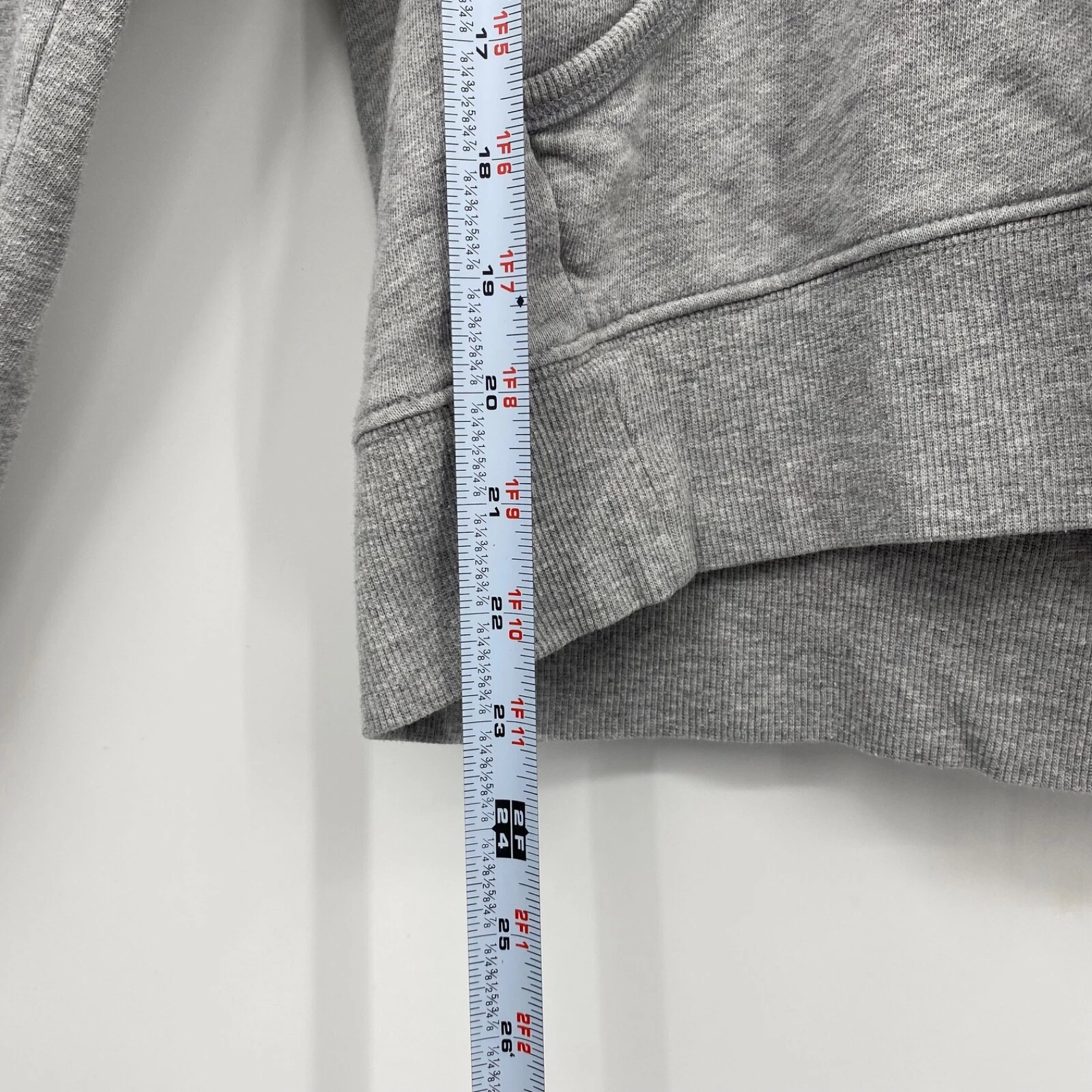 UNDERCOVER Felpa donna Victoria's Secret Sport VSX manica lunga con cappuccio tinta unita grigio taglia L