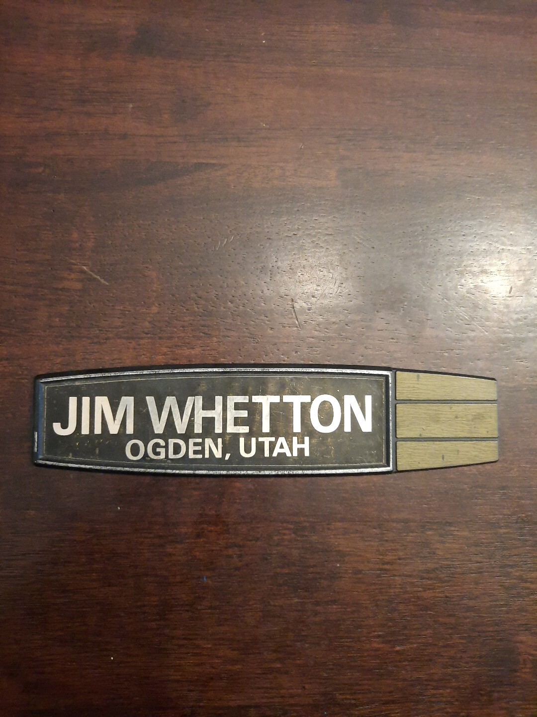 Vintage Plastic Dealer Dealership Car Emblem Jim Whetton Ogden, Utah