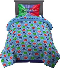 PJ Masks "It's Time to be a Hero" Kids Reversible Twin Bed Set-AB09CGB3C6Z4