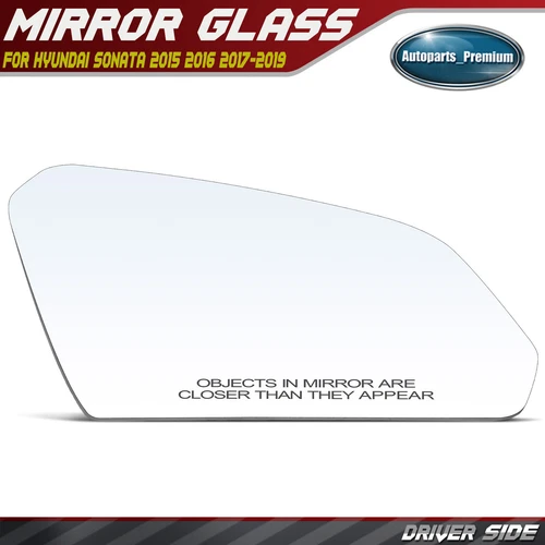 Right Passenger Mirror Glass Heated for Hyundai Sonata 2015 2016 2017 2018 2019