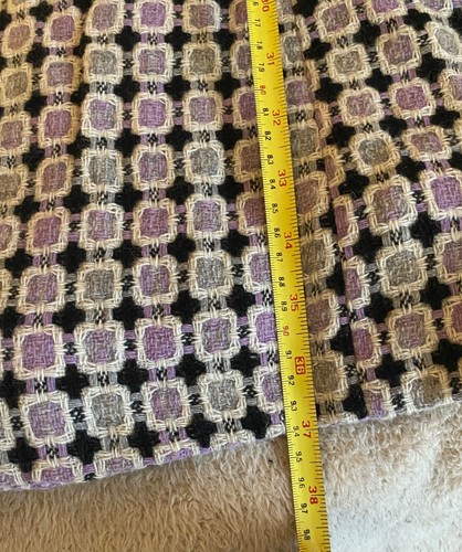 Vintage Marvin Richards gewebter Wollmischung Trenchcoat Statement Jacke Pastell - Bild 17 von 17