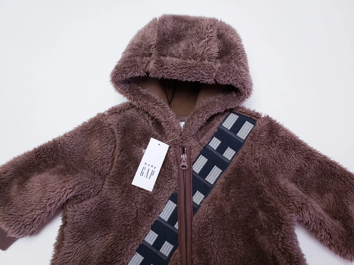 Baby Gap Star Wars Bunting 3 6 Months Chewie Costume Brown Zip NEW k