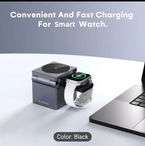 3 In 1 Magnetic Wireless Charger Station Dock For Apple Watch iPhone 15 14 13 12 - Picture 3 of 10