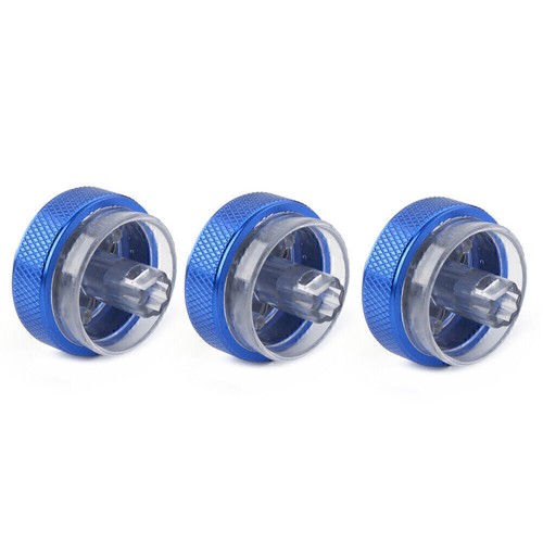 3Pcs Air Conditioner Switch Button Ring Trim For Ford Focus MK2 MK3 Mondeo Blue - Picture 7 of 12