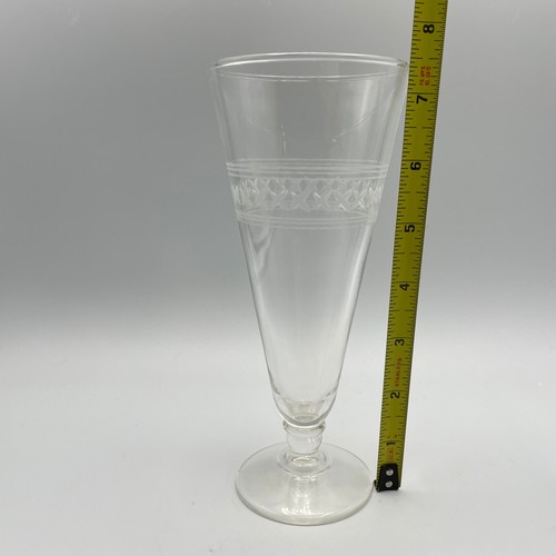 Gafas Pilsner, grabadas con patrón entrecruzado, conjunto de 2 - Imagen 7 de 7