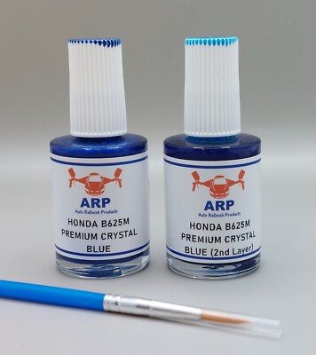 For HONDA Paint Code B625M PREMIUM CRYSTAL BLUE (2 Layer) Touch up ...