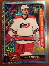 2016-17 UD Opee Chee Platinum Ice Blue Traxx #179 Trevor Carrick Pack Fresh