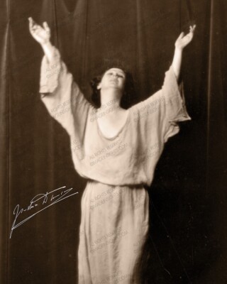ISADORA DUNCAN Dance Legend Tragic Destiny  8''x10'' 1915 Photo  Autograph RP