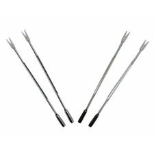 6.8" Stainless Steel Seafood Forks Crab Forks Seafood Tool Crab Legs Picks 4 Pcs