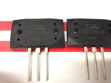 2SA1494 + 2SC3858 PNP + NPN  Transistor 200V 17A 200W 20MHz BY SANKEN