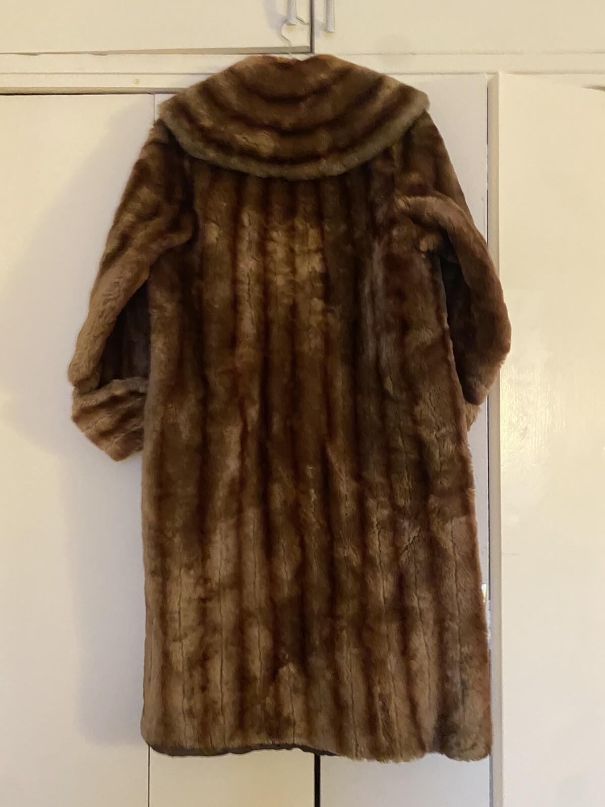 Royal Castor Beaver Lamb Brown Fur Coat eBay