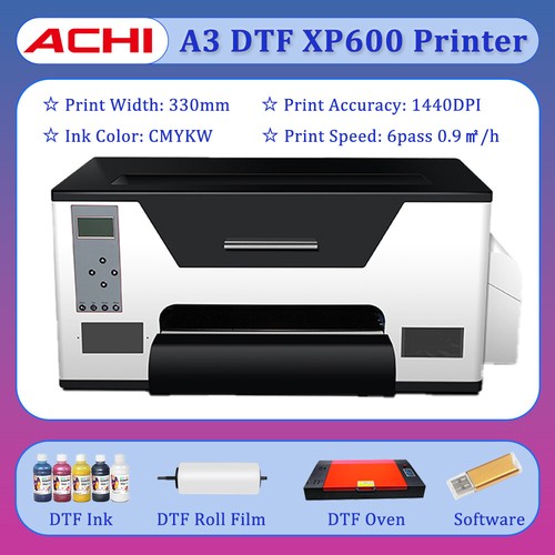 DTF A3+ Printer Epson XP600 Printhead Direct to Film T-shirt Flatbed Printer