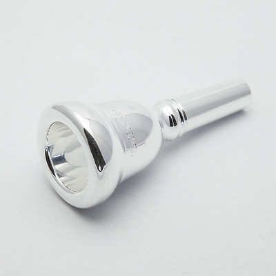Genuine Bach Silver Large Shank Artisan Trombone Mouthpiece, 5G