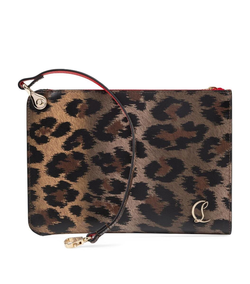 Christian Louboutin CL Logo Mini Zip Pouch Clutch Bag Christian Louboutin CL Logo Mini Zip Pouch Clutch Bag