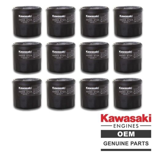 Genuine OEM Kawasaki 49065-0724 Oil Filter - 12 PACK Replaces 49065-7010