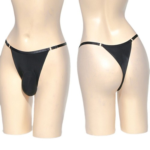 Slip intimo uomo sexy perizoma ultra trasparente tubino tronchetti mutandine Lingeri' - Foto 9 di 31