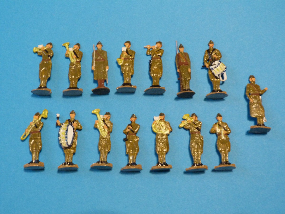Plats d'étain - Zinnfiguren - Flat tin - 15 soldats français