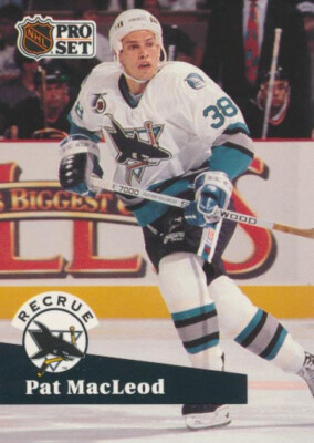 1991-92 Pro Set French #559 PAT MacLEOD - San Jose Sharks