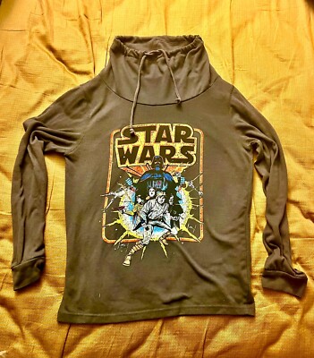 Fifth Sun Juniors Star Wars Cowl Neck  Lightweight Sweatshirt S/M