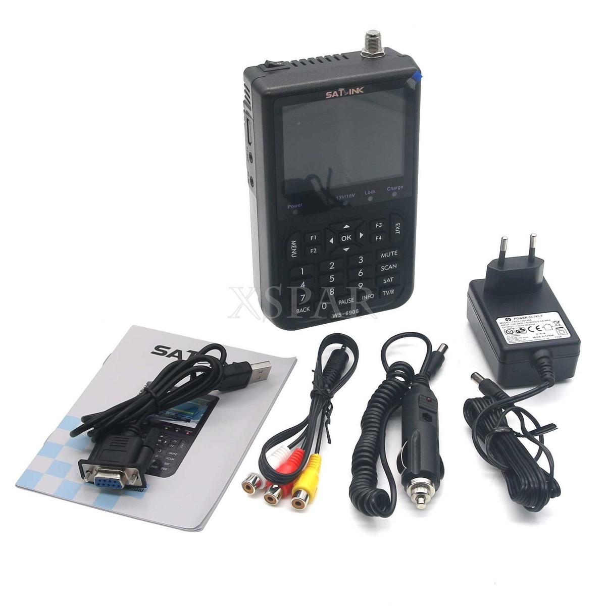 SATLINK WS-6906 Digital Satellite Signal Finder Meter 3.5''LCD DVB