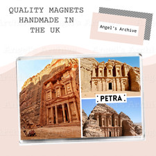 PETRA ? WONDERS OF THE WORLD ? SOUVENIR ? LARGE FRIDGE MAGNET ? GREAT GIFT