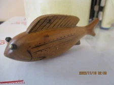 DICK DON TRUDELL ICE FISHING SPEARING DECOY CONTEMPORARY XMAS ORNAMENT 21