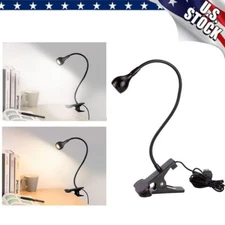 USB Flexible Reading LED Light Clip-on Beside Bed Table Desk Lamp Book Lamp