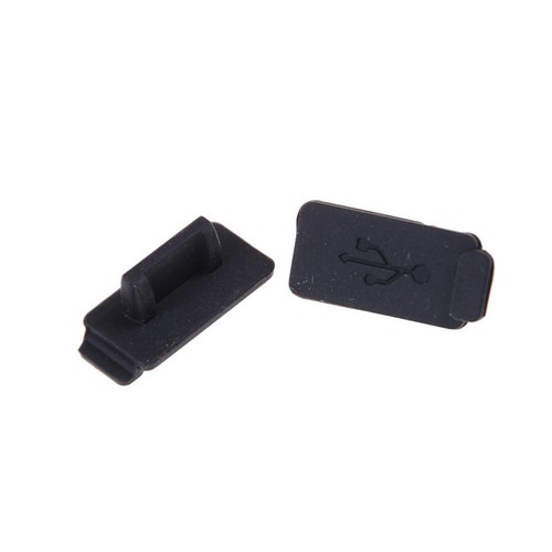 10pcs Black PC Laptop USB Plug Cover Stopper Rubber Soft Silicon Dust Cap S*h* - Photo 6/6