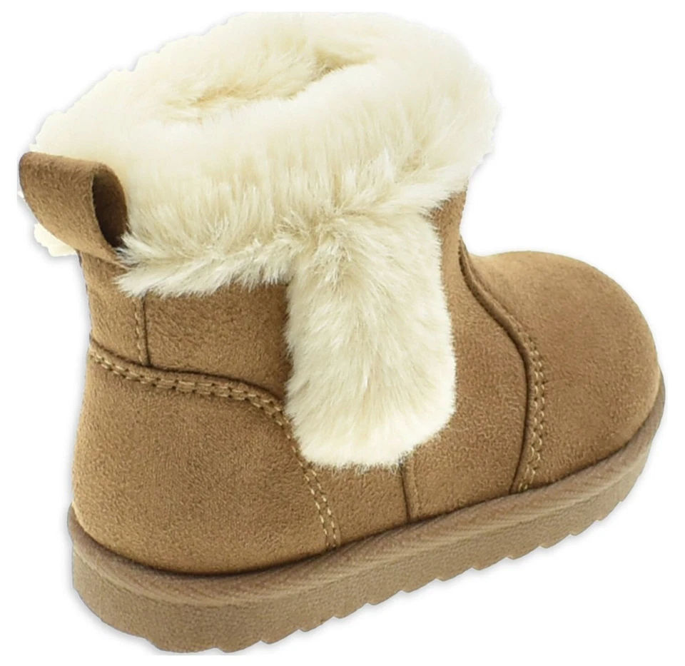 Baby Girl Tan Faux Shearling Boot Size 2 Warm Christmas gift for Baby 3 Months - Image 4 of 4