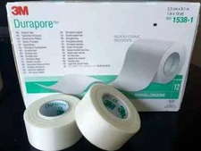 3M Durapore SILK Cloth Medical Tape i inch  x 10 yards -