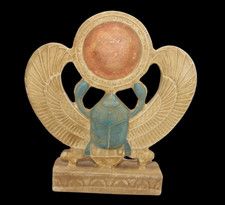 RARE ANCIENT EGYPTIAN ANTIQUE Pharaonic Winged Fly Scarab Protection EGYCOM (B+)