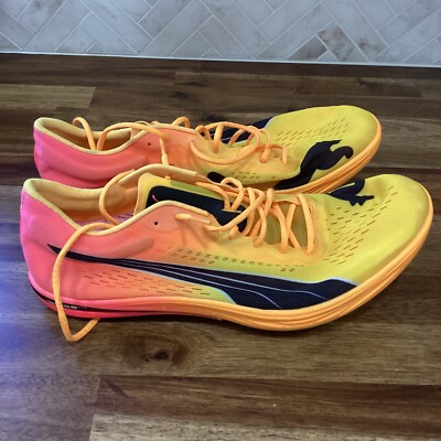 Size 9 Puma Unisex evoSpeed Distance Nitro Elite + Running Spikes