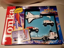 Vintage 1991 Tonka Space Shuttle 9 Piece Play Set. Unopened New In Box