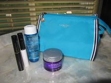 Lancome 4 Pcs. Kit, Renergie Lift Multi Action Night, Mascara Base, Bi-Facil