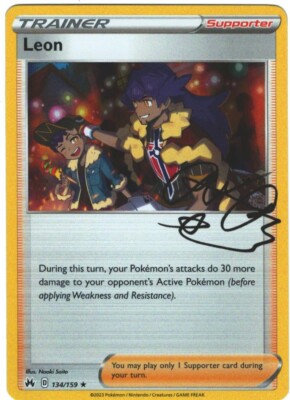 Leon 134/159 Crown Zenith Holo Holo Rare Pokémon TCG | eBay