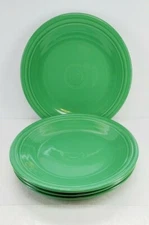 4 DINNER PLATES set LOT meadow green FIESTA WARE 10.5" NEW